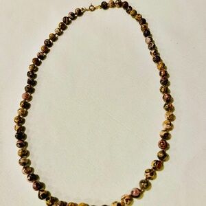 Vintage Jasper 24" Necklace